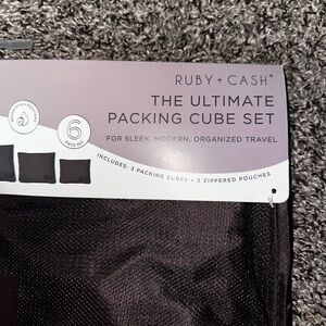 Ruby + Cash packing cube set